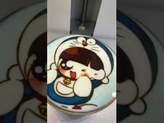 máy in cà phê trên bàn