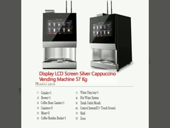 Hiển thị màn hình LCD Máy bán hàng bạc Cappuccino 57 Kg