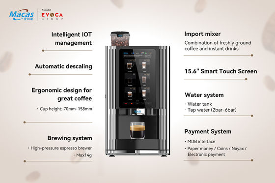 Mua Thép không gỉ 304 Máy bán cà phê espresso thương mại 57Kg sản xuất trực tuyến