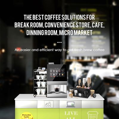 Mua WIFI 4G Máy bán cà phê thương mại Máy bán cà phê espresso tự động sản xuất trực tuyến