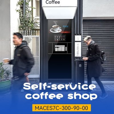 Máy bán cà phê Macas Máy bán cà phê tự động 220VAC Hỗ trợ IOT