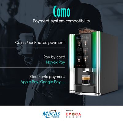 15.6inch màn hình cảm ứng Instant Bean To Cup Máy bán cà phê hỗ trợ IOT