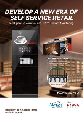 Mua Commercial Espresso Vending Machine 220VAC 2800W with 15.6 Inch Touch Screen sản xuất trực tuyến