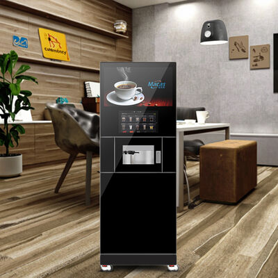 Professional Self-Service Coffee Machine Automated Cup-Falling System Vending Coffee Bean Grinder