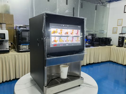 Giá tốt. Thép không gỉ 201 Máy bán cà phê tự động trên bàn với nụ cười trực tuyến