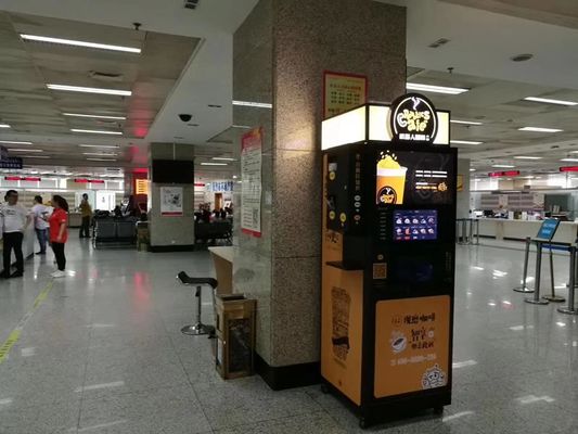 Máy bán trà cà phê ngay lập tức cà phê đồng xu vận hành 2200W
