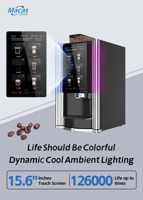 Giá tốt. Máy bán cà phê thương mại 220V/50-60Hz 57Kg 15.6inch Touch Screen MOQ 2 đơn vị Hỗ trợ IOT trực tuyến