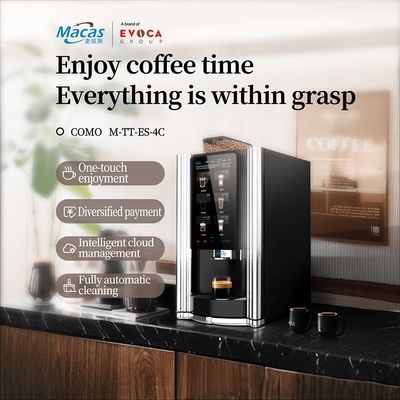 Giá tốt. Máy bán cà phê màn hình cảm ứng thuận tiện với hệ thống bọt bột sữa và chất lỏng tùy chọn trực tuyến