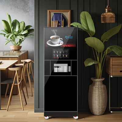 Giá tốt. EVOACAS LE Máy bán lẻ tiết kiệm năng lượng bằng thép không gỉ loại thương mại Máy pha cà phê nóng / lạnh tự động trực tuyến